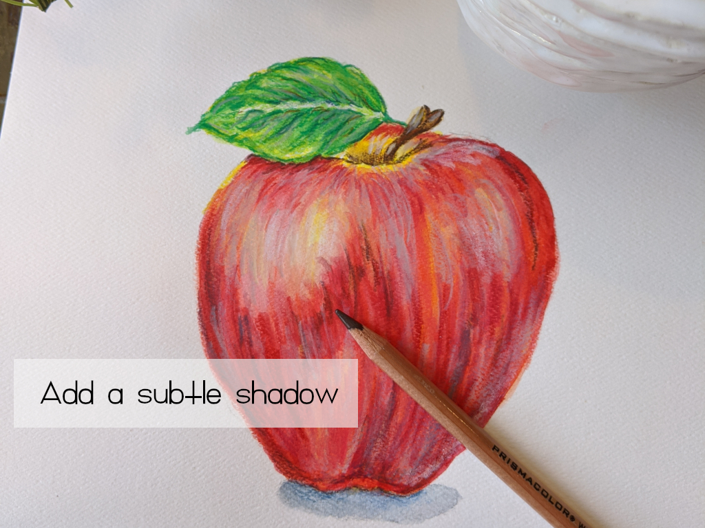 How to Draw an Apple With Watercolor Pencils - Amarie Lange Studio