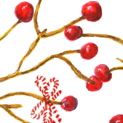 Christmas Berries Decorations (Free Holiday Printable)