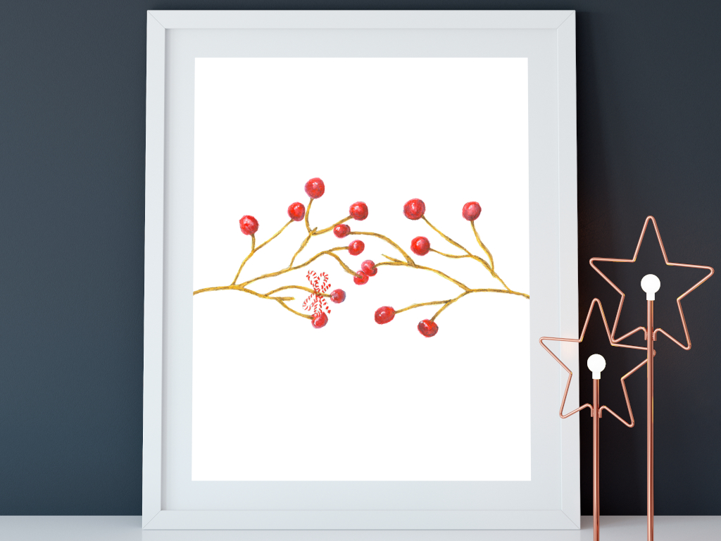 Red Berries Printable