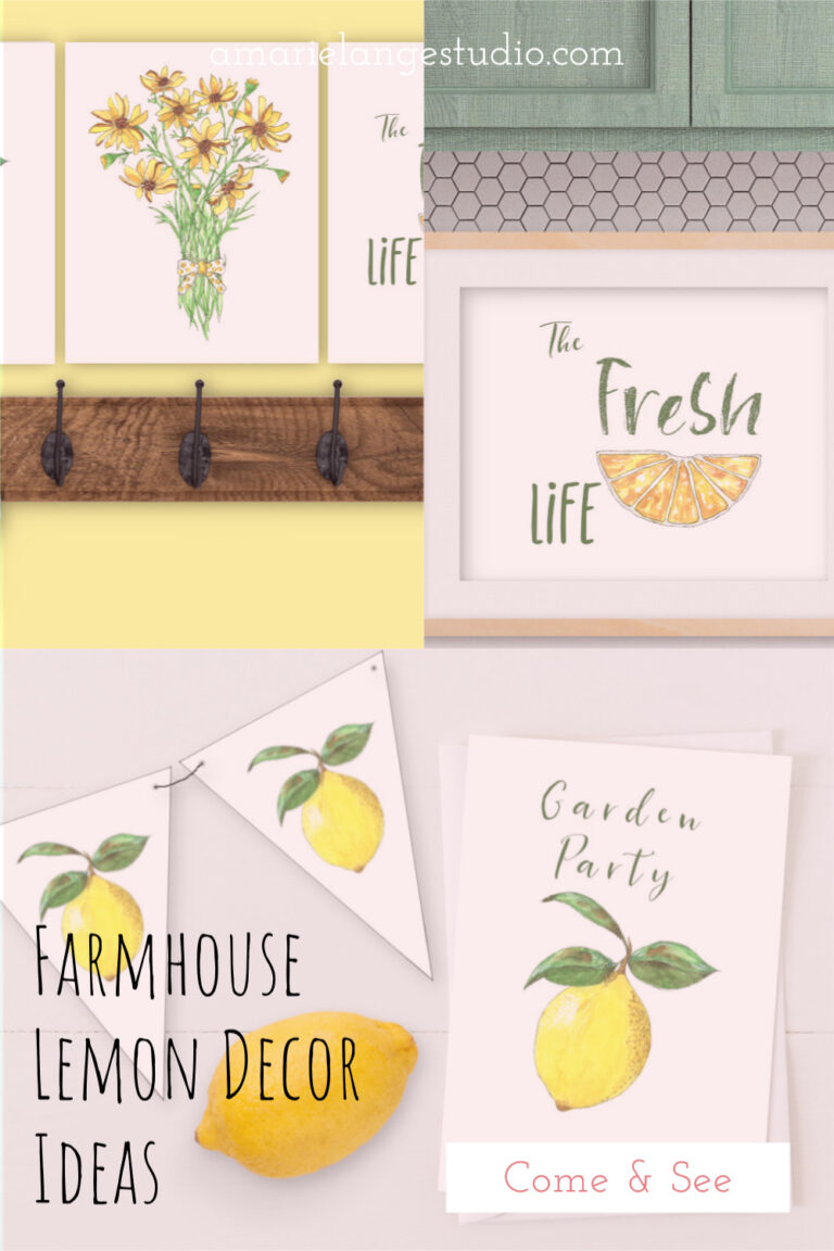 DIY Farmhouse Lemon Decor Free Printable Lemon Images Amarie Lange