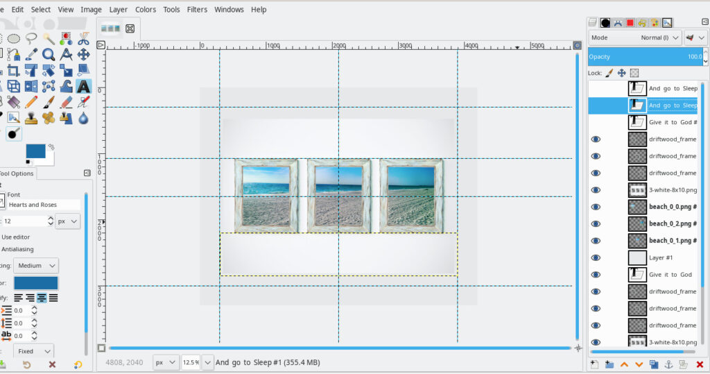 beach screenshot watercolor frames