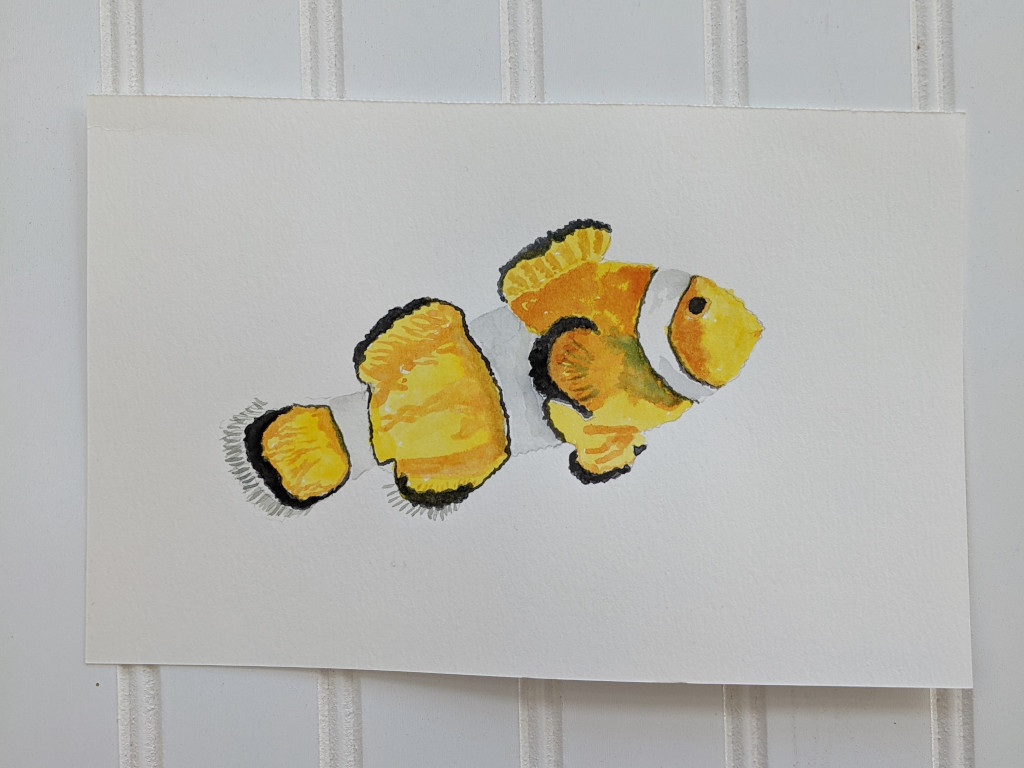 Watercolor fish