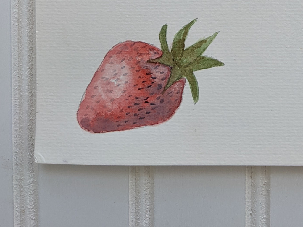 Watercolor Strawberry