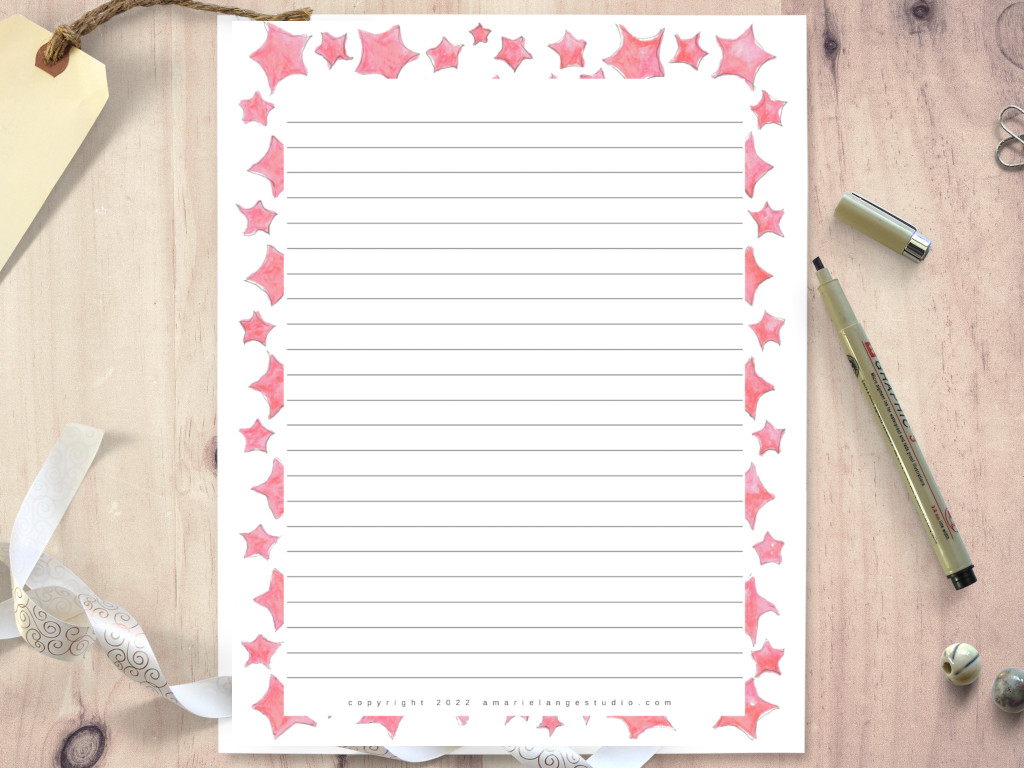 Free Printable Stationery With Lines And Borders Printable Templates