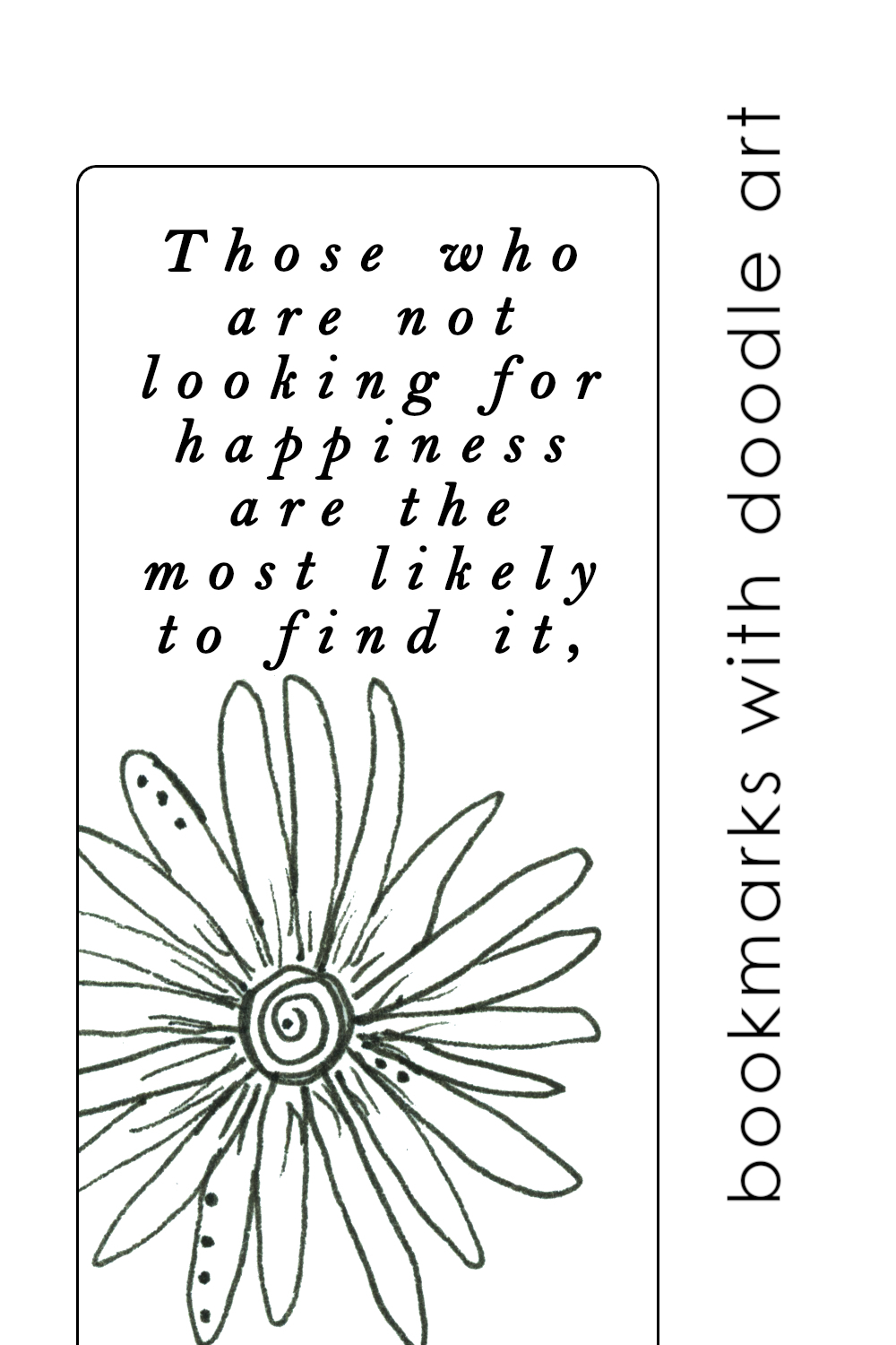 Free printable bookmarks with inspirational quotes - Amarie Lange Studio