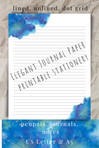 Printable Elegant Journal Paper