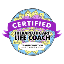 Certified Therapeutic Art Life Coach badge