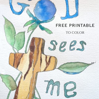 Adding Art to a Short Bible Verse for Comfort and Strength – Free Printable