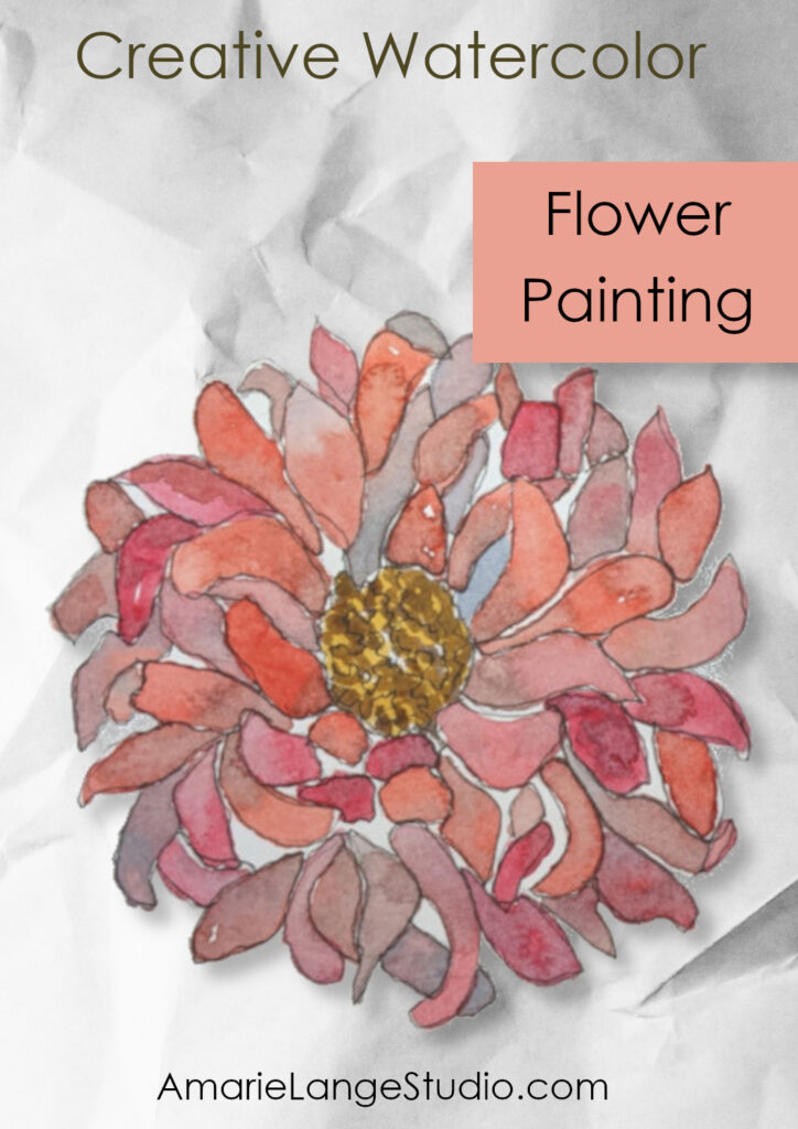 watercolor flower painting